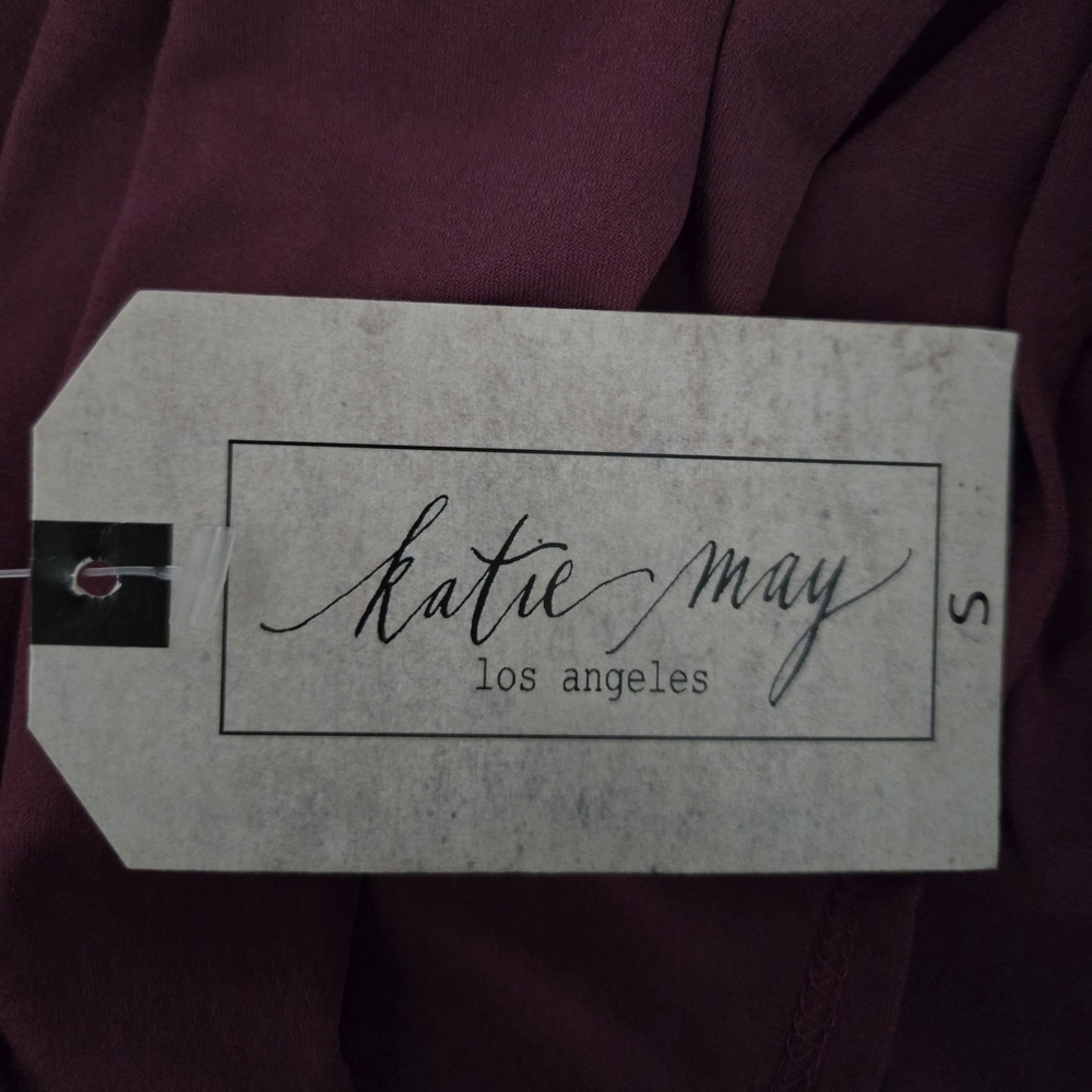 Katie May Attention Seeker One-Shoulder Maxi Dress Size Small New With Tags - Picture 7 of 11